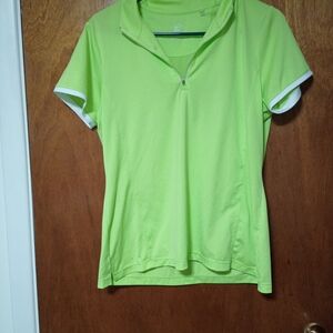 HP Women's Lime Green Short Sleeve Top
